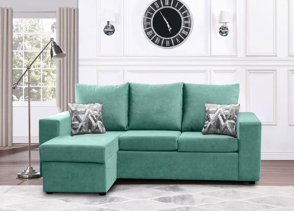 Canadian Made Reversible Chaise Sectional Sofa - 17 Color Options for Living Room, Family Room & Home Theater Comfort