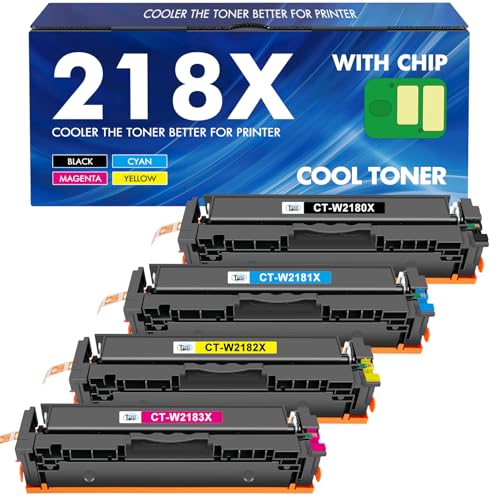 218X B/C/Y/M With Chip 4 Pack