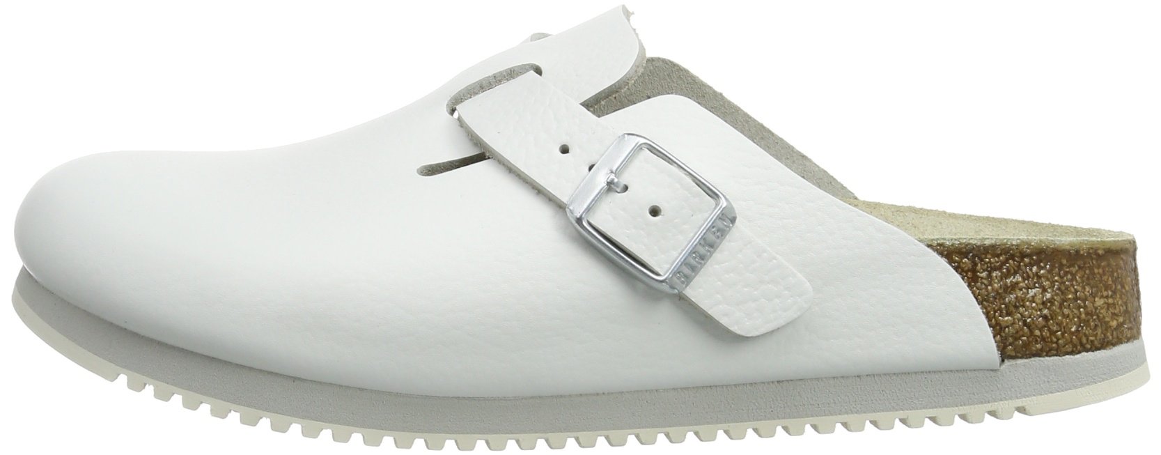 Birkenstock Women's Boston Soft Footbed Clogs - Iron Oil Leather Narrow Fit (EU 36) | Comfortable Slip-On Shoes for Nurses, Chefs & Home Use