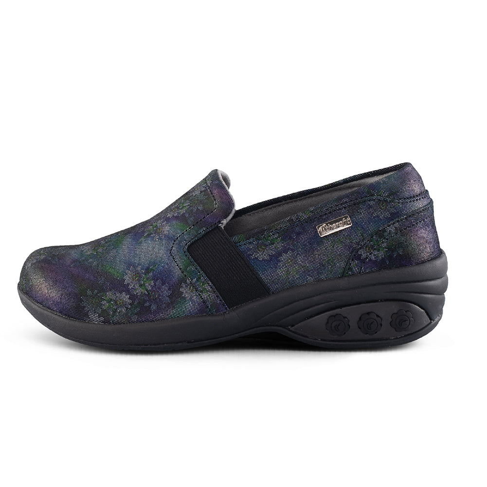 Annie Limited Edition Women's Slip Resistant Leather Slip On Shoes - Comfortable Non-Slip Loafers for Work, Nursing & Casual Wear