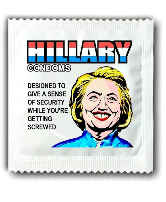Hillary Clinton Themed Political Condoms | Novelty Election Gifts for Democrats & Collectors - Perfect for Political Parties, Campaign Events & Prank Gifts
