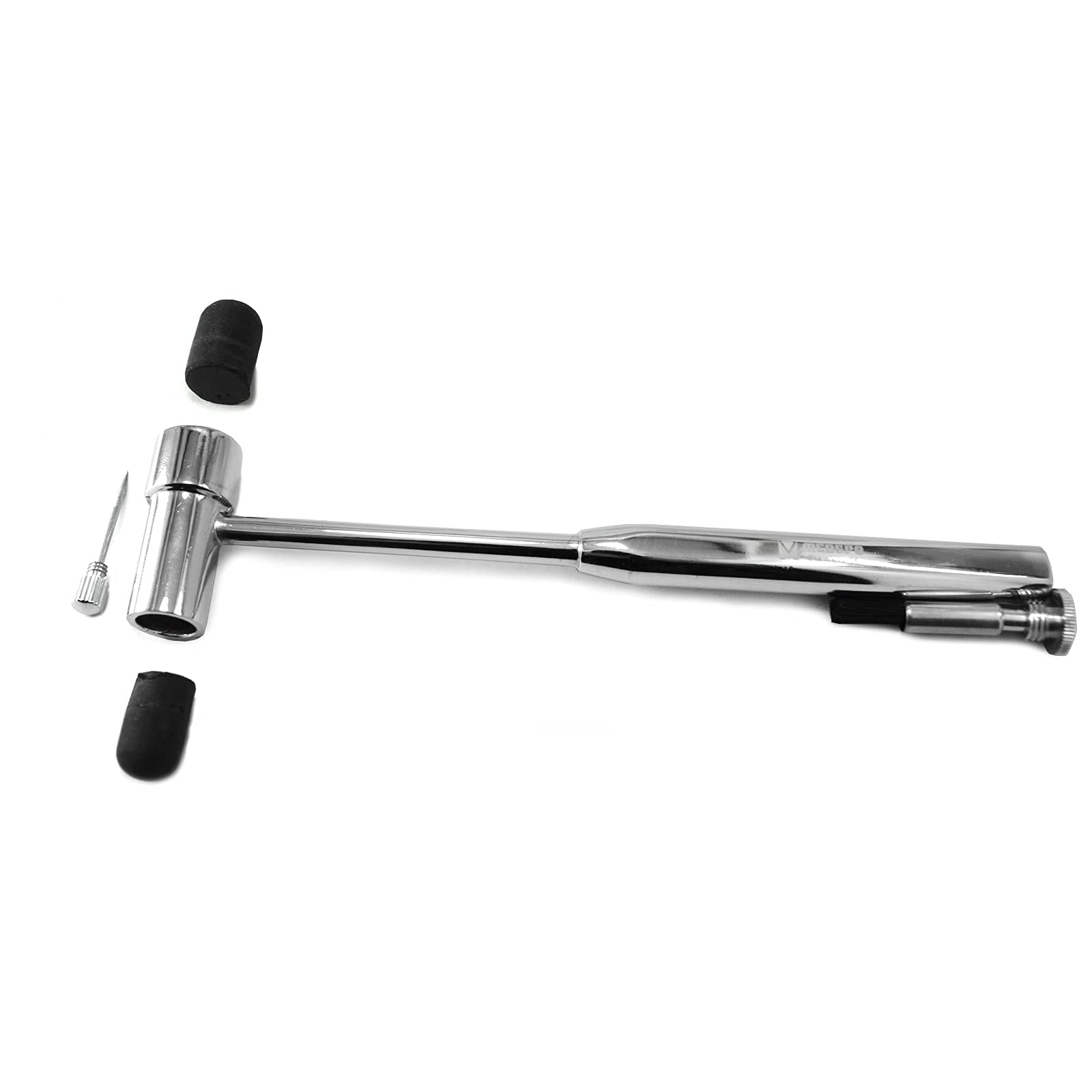 Professional Medical Reflex Hammer - Neurological Diagnostic Tool with Rubber Head & Pin Brush | Surgical Taylor Percussion Instrument for Doctors & Neurologists | Perfect for Clinical Exams & Home Health Checks