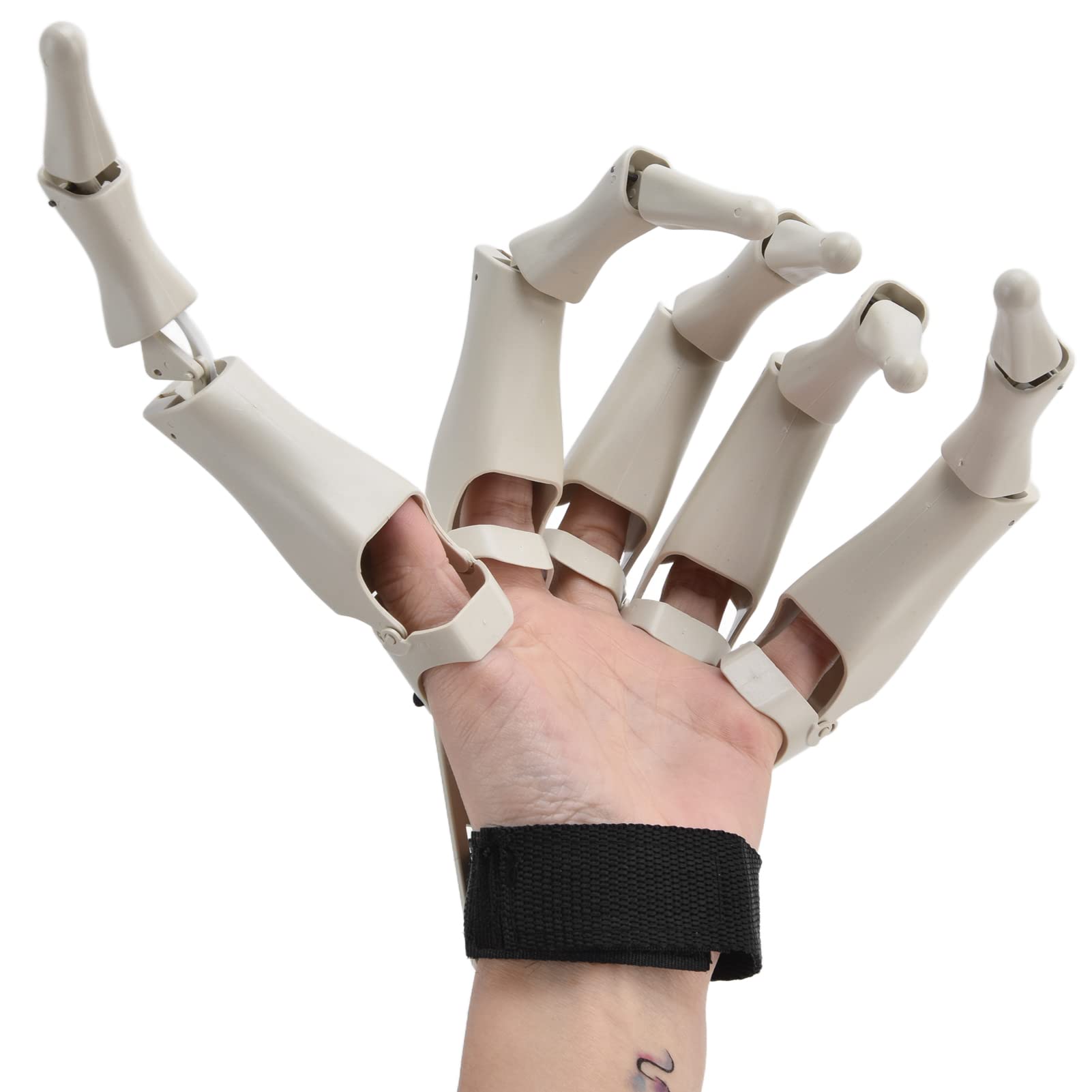 2 Pack Halloween Articulated Fingers - Scary Plastic Finger Extensions for Costumes | Creepy Halloween Decorations & Party Props | Perfect for Cosplay, Haunted Houses & Trick-or-Treating