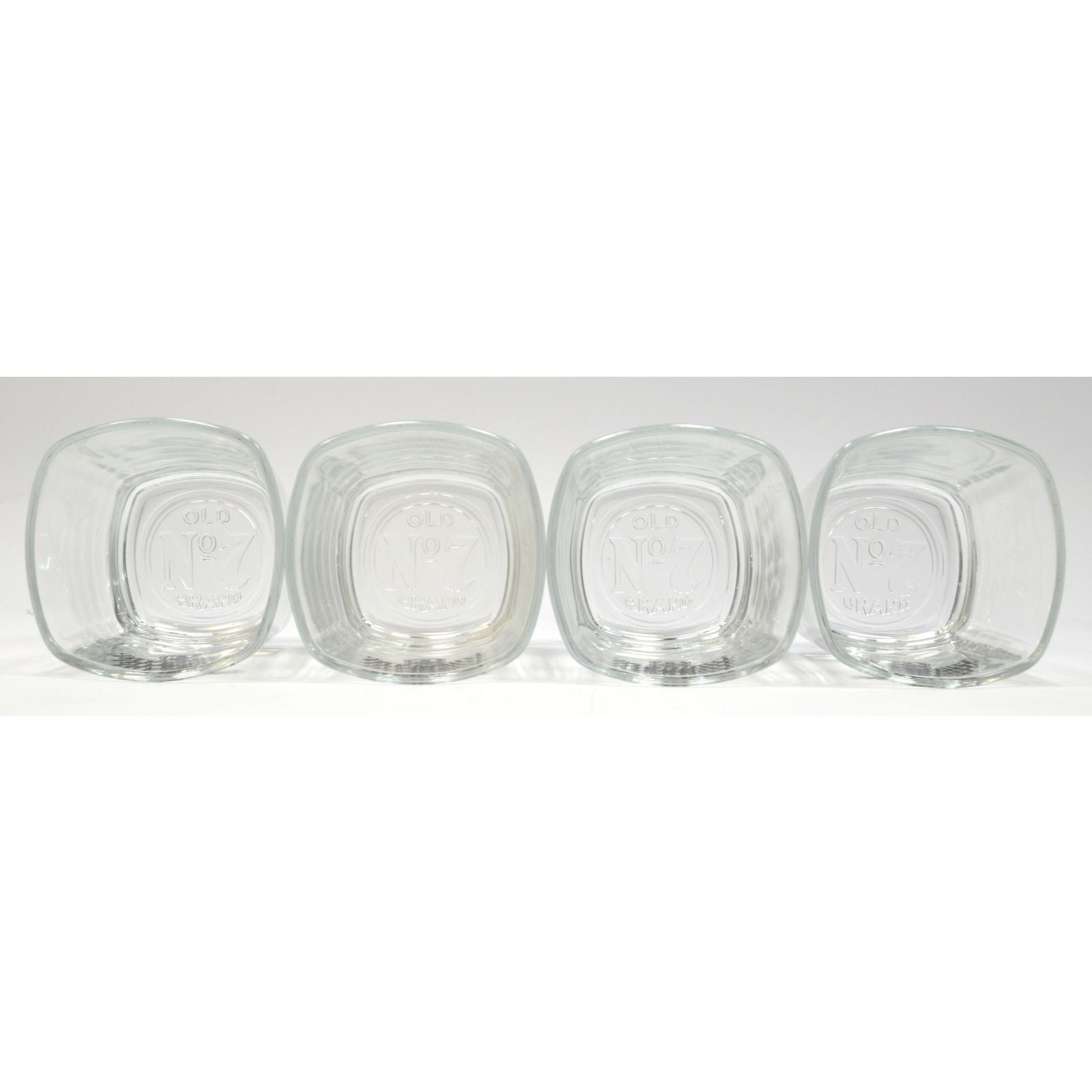 Premium Jack Daniel's Old No. 7 Whiskey Tumbler Set - 4 Pack 3.5oz Glasses for Bourbon, Scotch & Cocktails - Perfect for Home Bar, Parties & Gifts