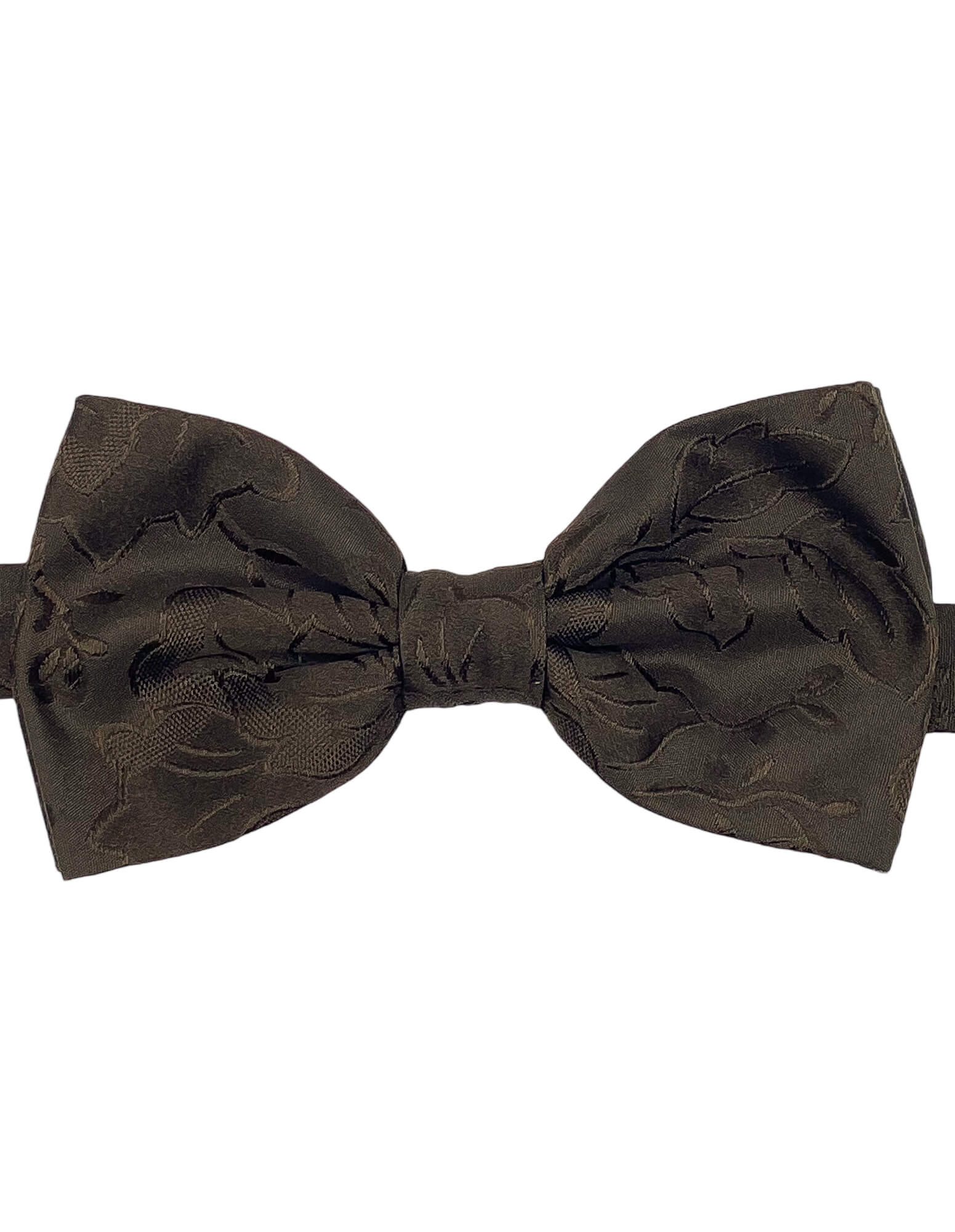 DÉCLIC Fable Bow Tie for Men - Classic Brown Silk Necktie - Perfect for Weddings, Parties & Formal Events