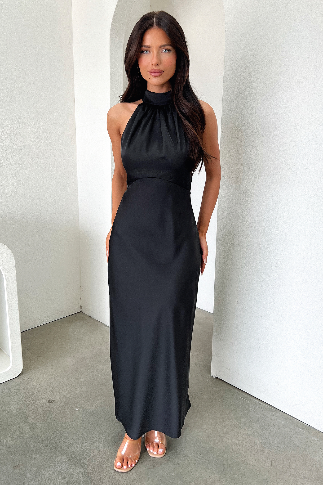 Elegant Daphne Black Dress for Women - Perfect for Parties, Weddings & Evening Events