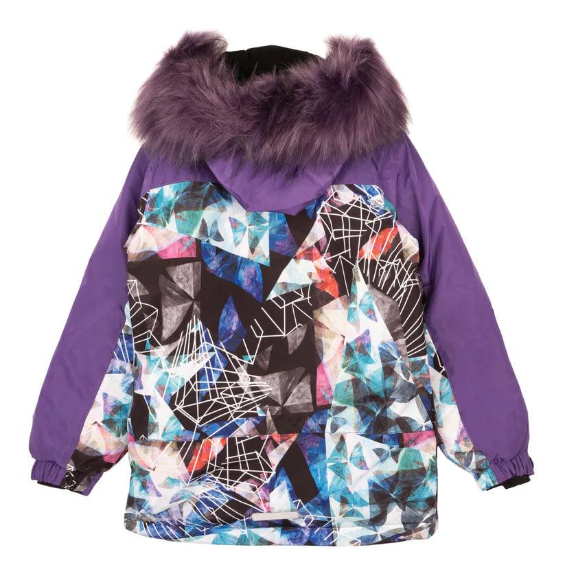 Conifere TAKLA Girls Kaleidoscope Snowsuit - Waterproof Winter Jacket & Pants Set for Toddlers (Sizes 7 & 10) | Perfect for Snow Play, Skiing & Outdoor Winter Adventures