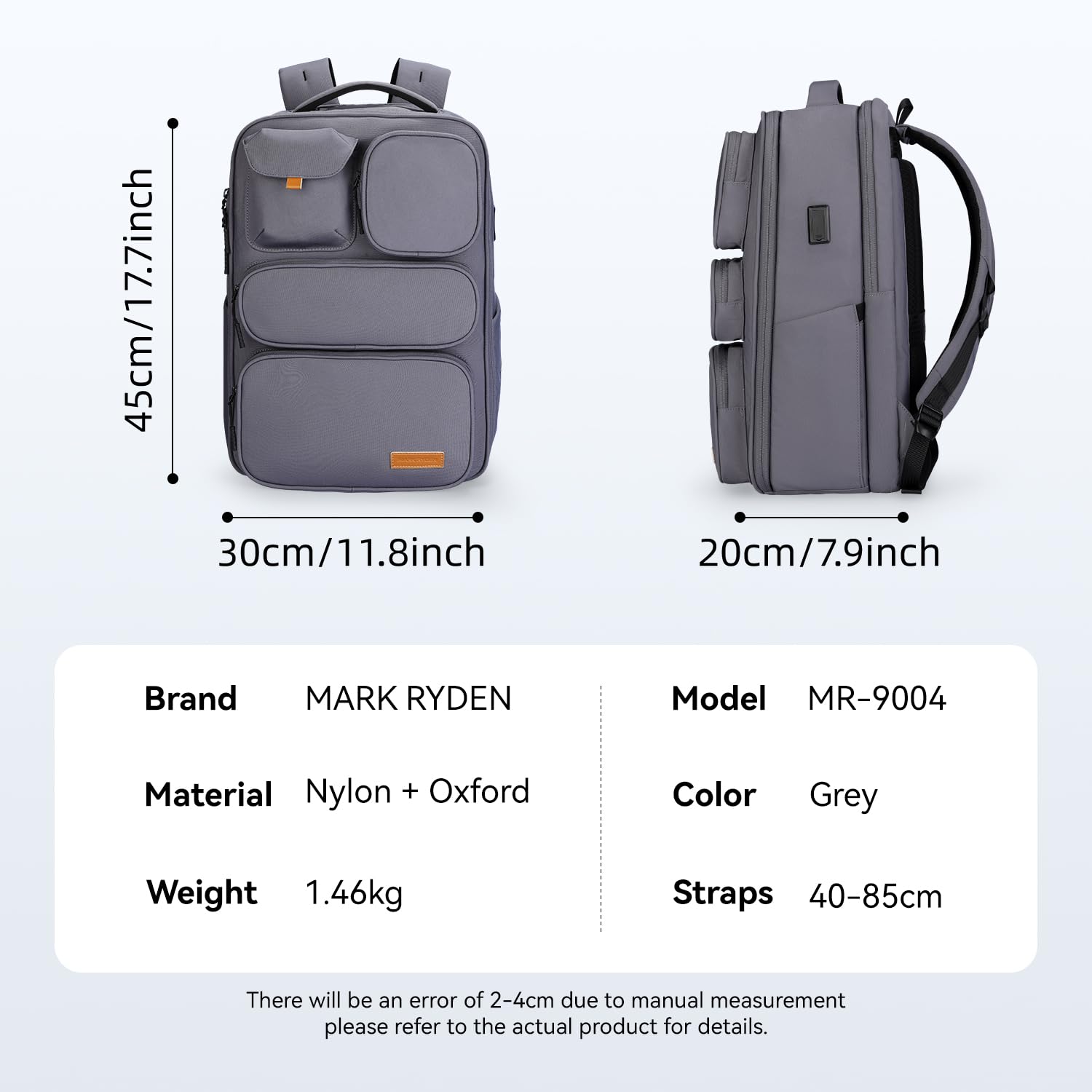 TSA-Approved Unisex Travel Backpack with 17.3