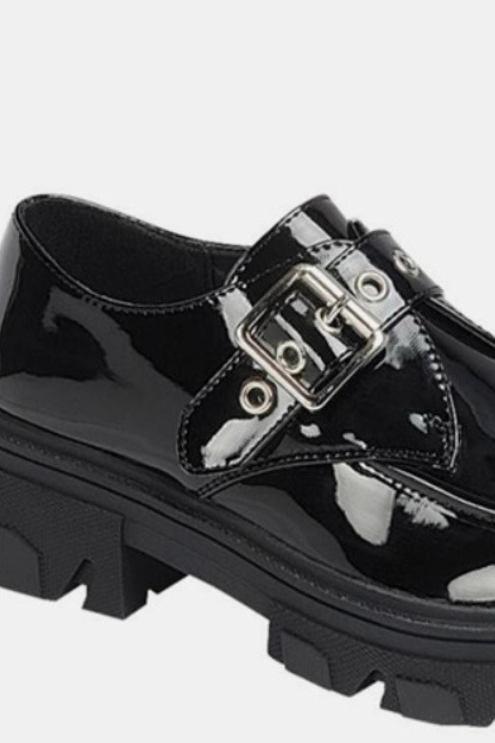Forever Link Buckled Platform Lug Sole Loafers - Stylish & Comfortable Women's Shoes for Work, Casual Outfits & Everyday Wear