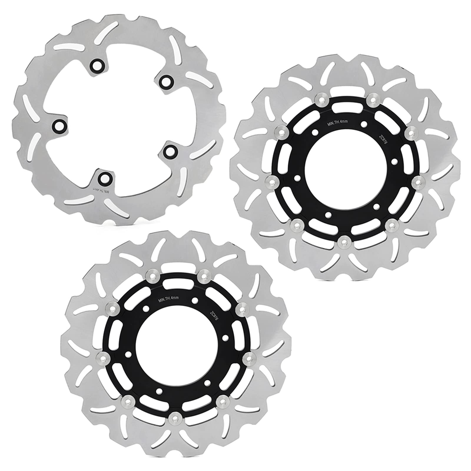 High-Performance Front & Rear Brake Disc Rotors for Suzuki GSXS 1000 / ABS (2015-2023) & GSX-S 1000 F/FA (2015-2021) - Perfect for Street Riding, Track Days, and Performance Upgrades