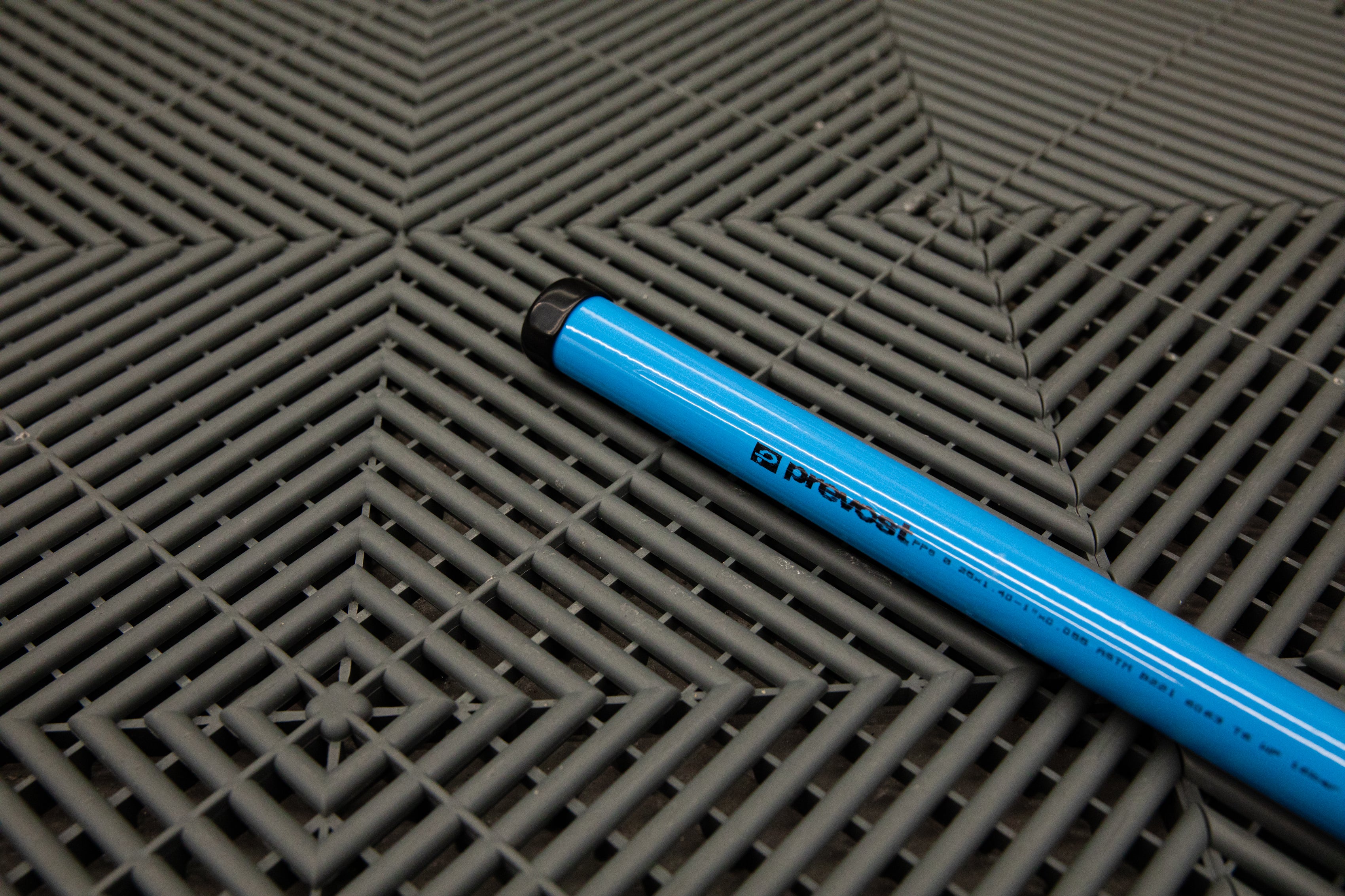 Prevost Blue Aluminum Piping System - 1 Inch Diameter for HVAC, Plumbing & Industrial Applications