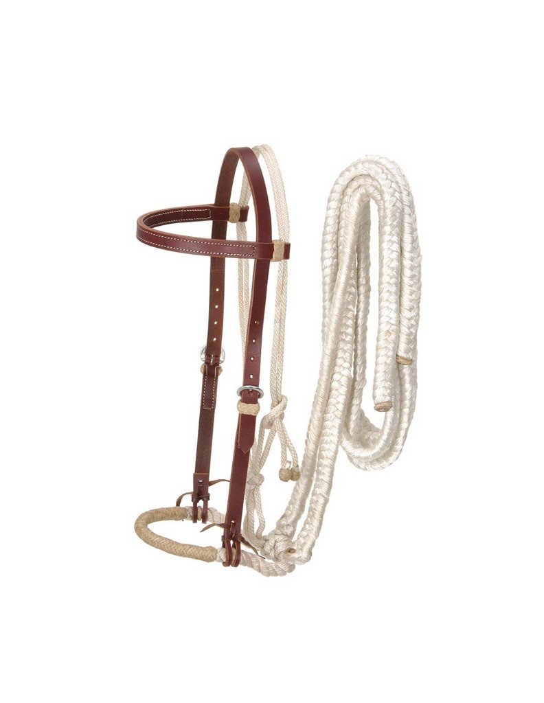 Royal King Loping Hackamore - Dark Oil Horse Training Bit for Western Riding & Dressage | Comfortable Control for Trail Riding & Show Events