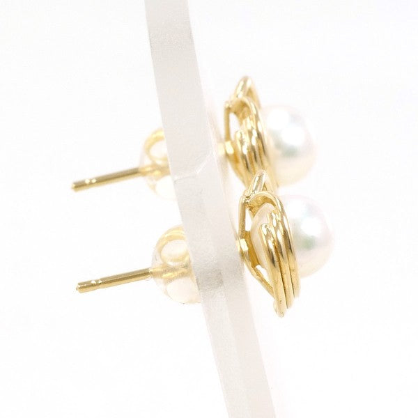 18K Yellow Gold Pearl Earrings for Women - Elegant Freshwater Pearl Stud Earrings - Perfect for Weddings, Parties & Special Occasions