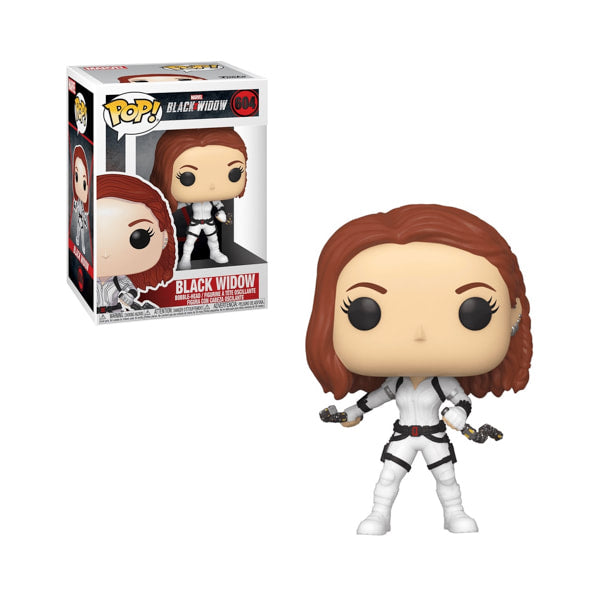 Black Widow Pop! Vinyl Figure - Marvel Collectible (White Outfit) - Funko Pop #604 - Perfect for Marvel Fans & Collectors - Great for Display, Gifts & Home Decor
