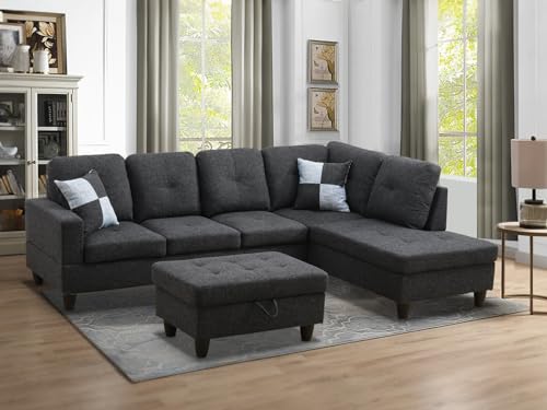 C-linen Black Gray