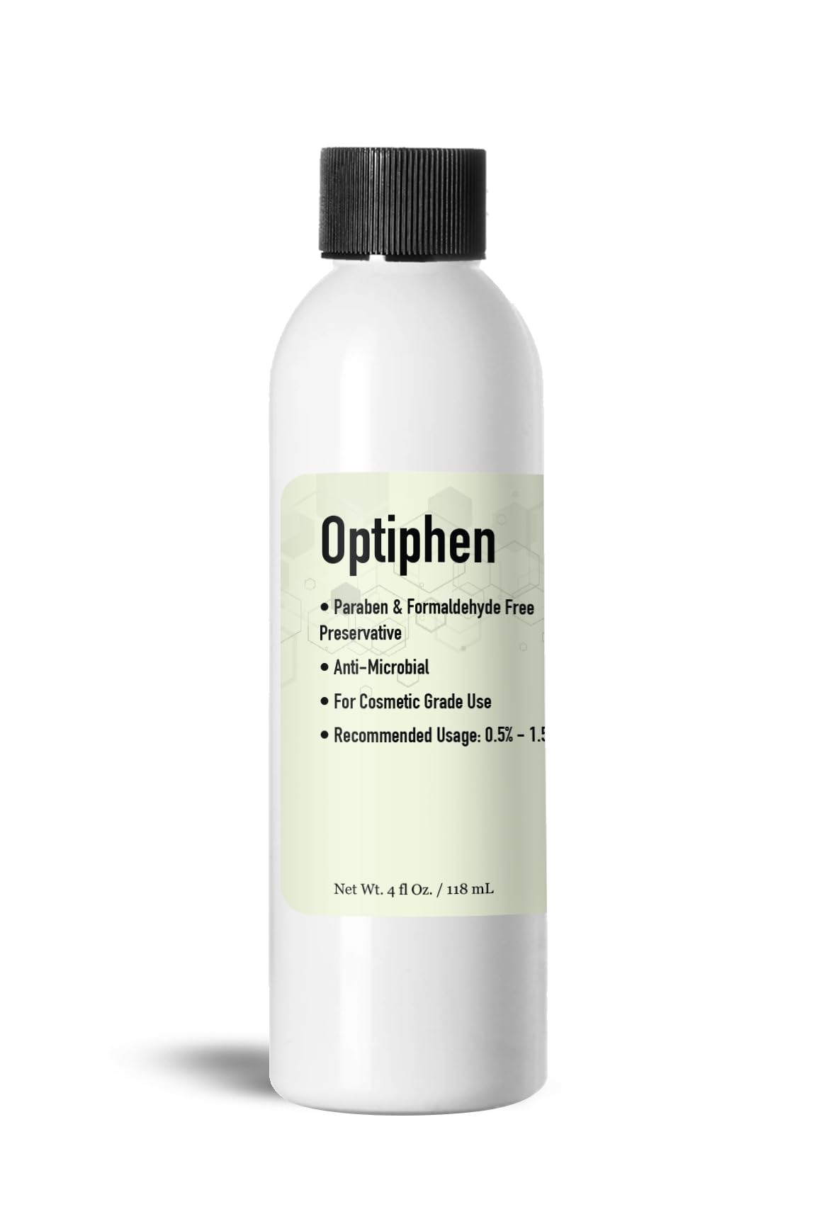 Optiphen Preservative (4 Oz / 118 mL) - Natural, Water Soluble, Paraben-Free Broad Spectrum Cosmetic Preservative for Lotion Making - Ideal for DIY Skincare, Homemade Creams & Natural Beauty Products