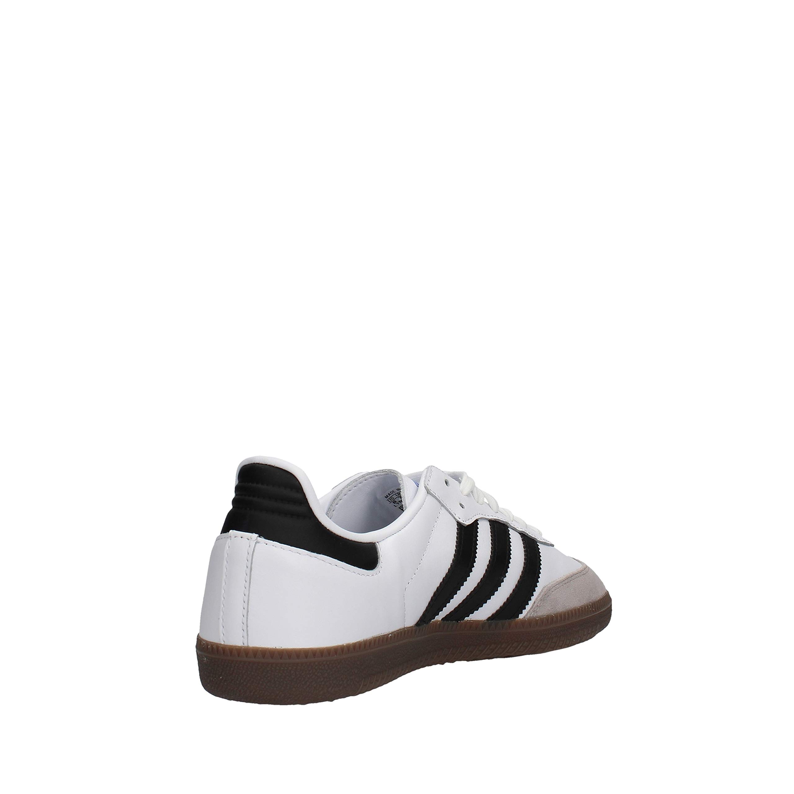 adidas Men's Samba OG Sneakers - Classic White & Black Low-Top Leather Shoes for Casual Wear, Street Style & Everyday Comfort