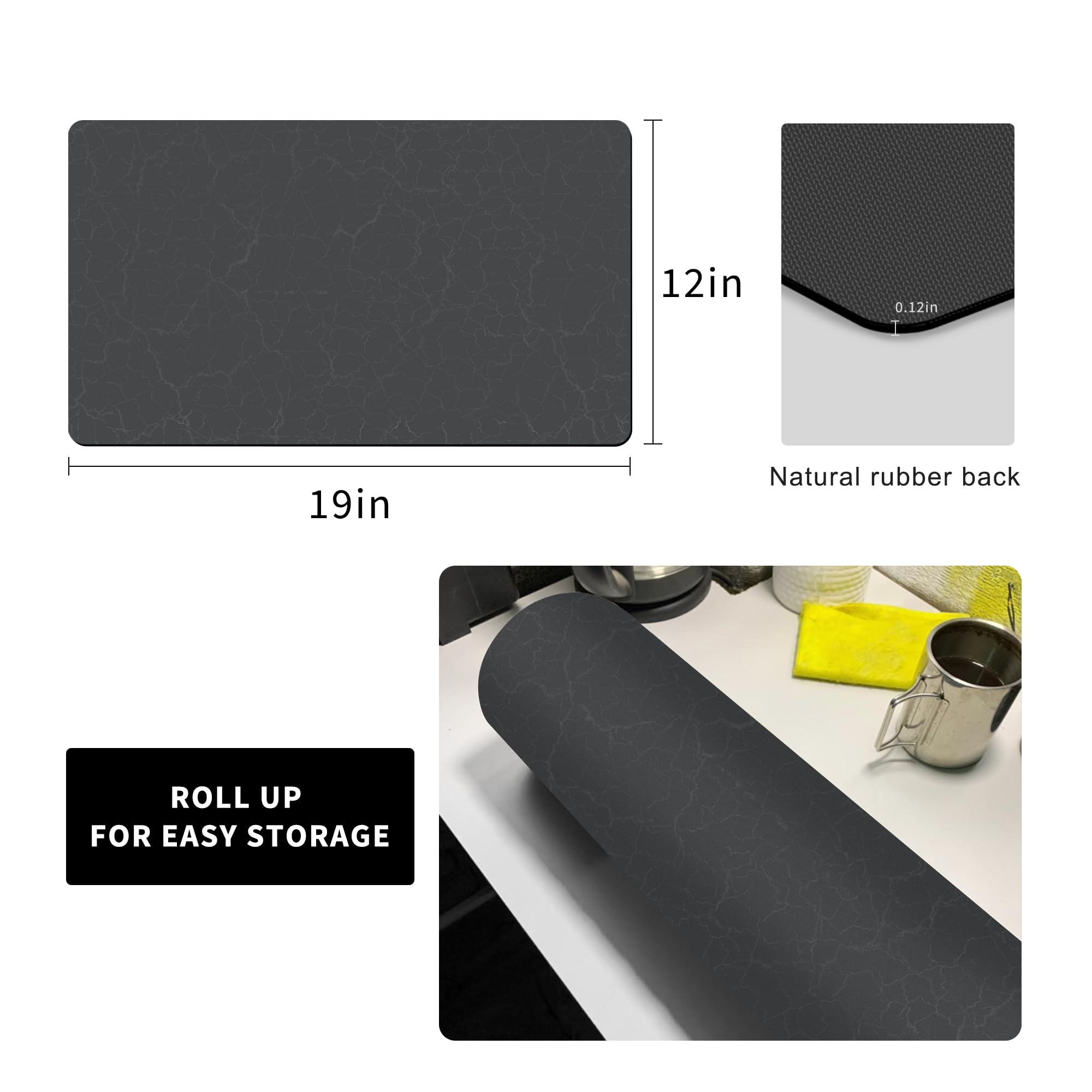 Non-Slip Coffee Maker Mat for Countertops - 19
