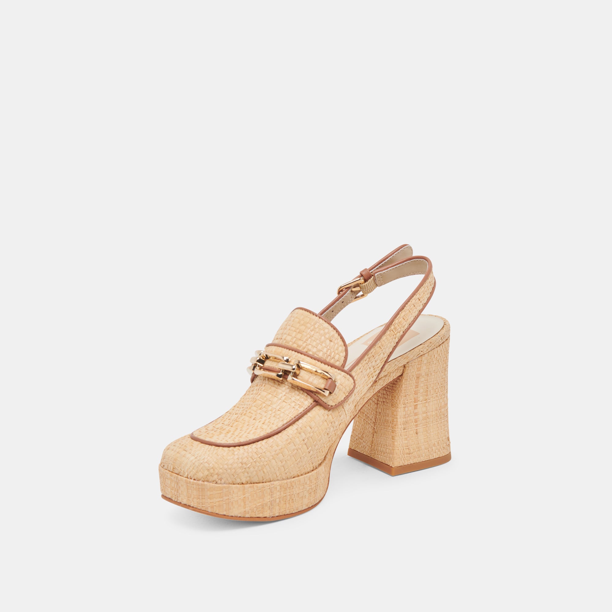 SIRUS Women's Natural Raffia High Heels Sandals - Comfortable Summer Wedges for Beach, Party & Casual Outfits