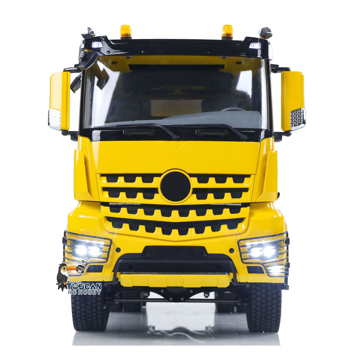 2-Speed 1/14 Scale RTR RC Hydraulic Dumper Truck with Metal Chassis - Remote Control Tipper Model with Light & Sound Effects, No Lock Differential Axle - Perfect for Construction Site Play & RC Hobby Enthusiasts