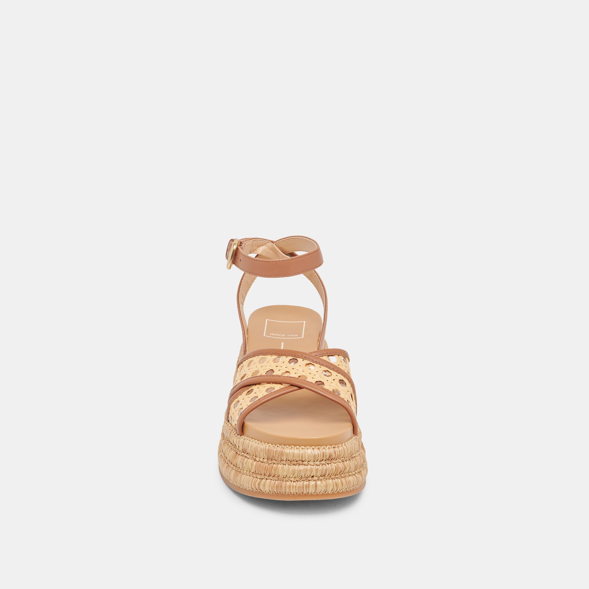 WRILEY Women's Saddle Sandals - Handwoven Raffia Leather Straps - Comfortable Summer Slide Shoes for Beach, Vacation & Casual Outings