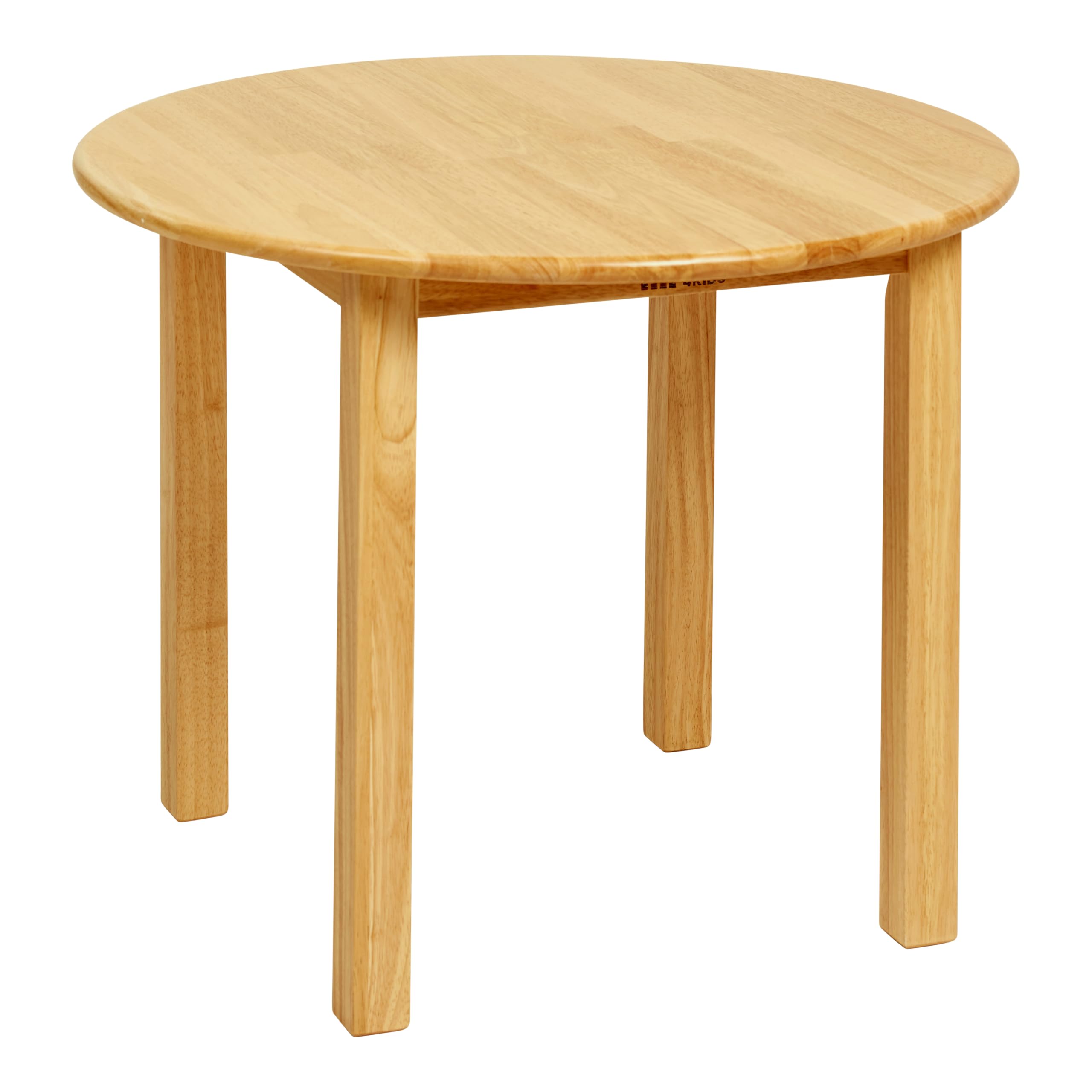 ECR4Kids 30 Inch Round Hardwood Kids Table with 22 Inch Legs - Natural Honey Finish - Durable Children's Furniture for Classroom, Playroom & Home Learning