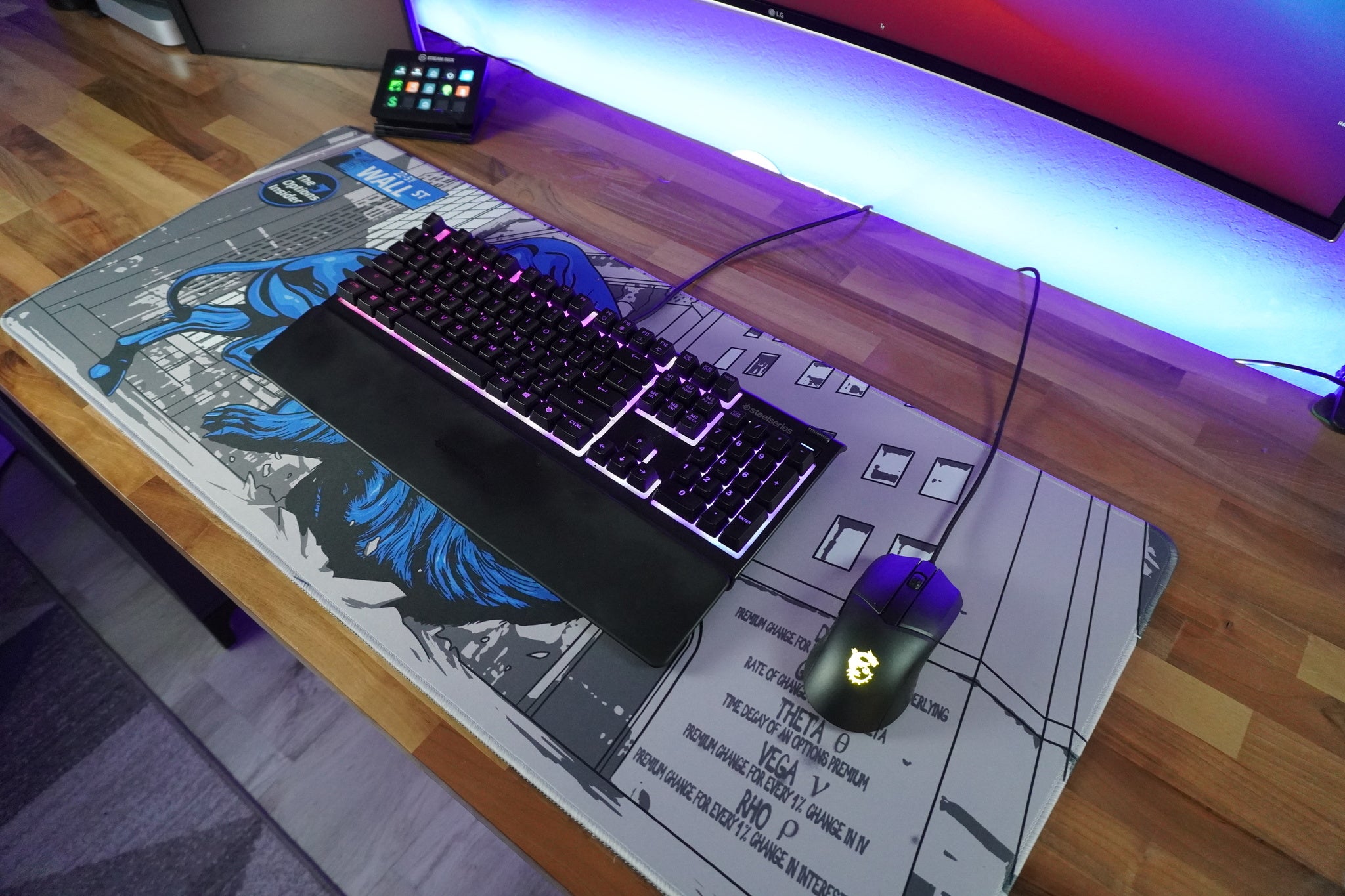 Limited Edition Vincent Desiano Wall Street Content Creator XL Mousepad - Premium Gaming & Office Desk Accessory for Streamers, Designers & Professionals