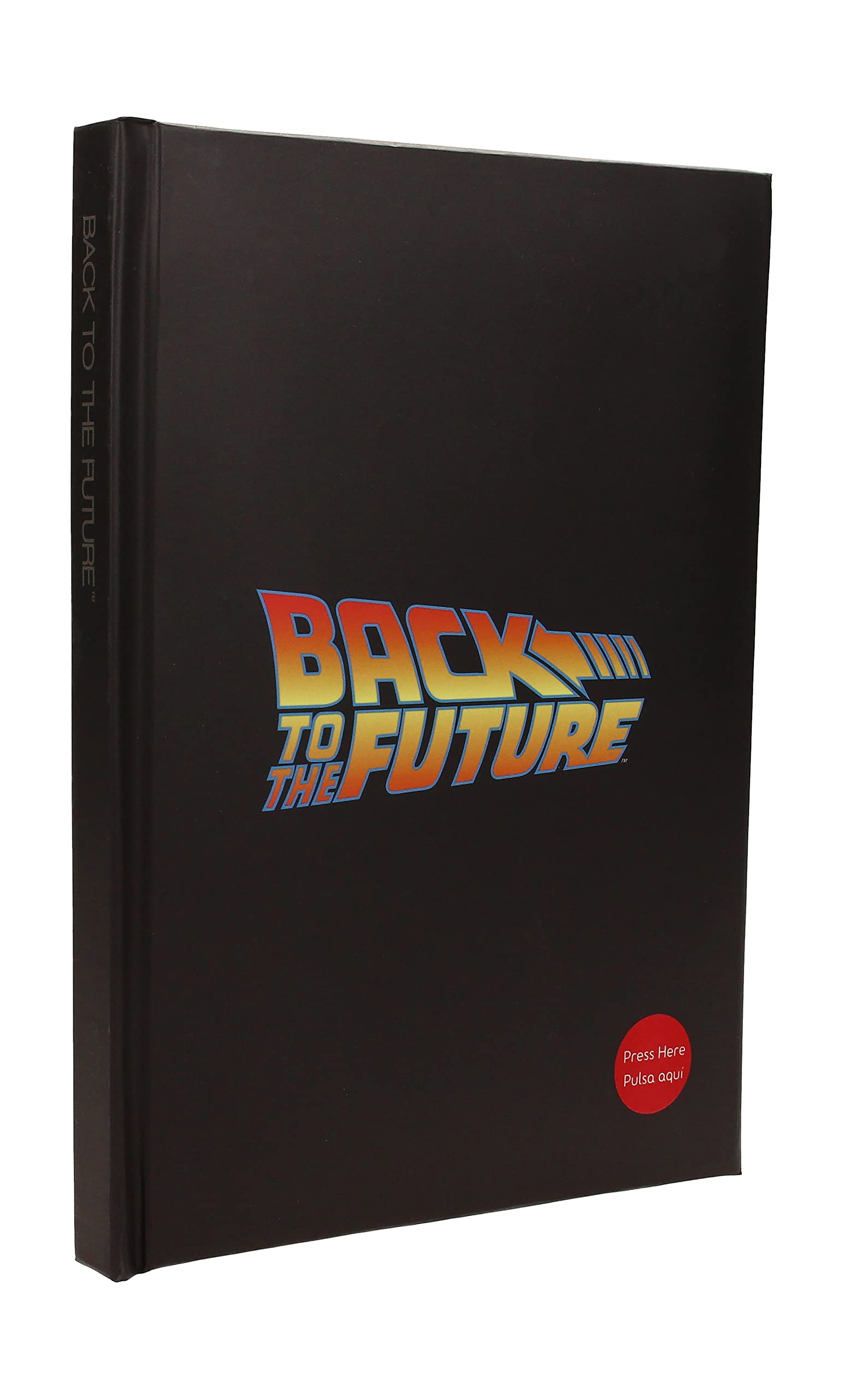 SD Toys A5 Logo Light Notebook - Back to the Future Inspired LED Writing Pad | Retro Sci-Fi Design for Journaling, Note Taking & Collectibles | Perfect Gift for Movie Fans & Stationery Lovers