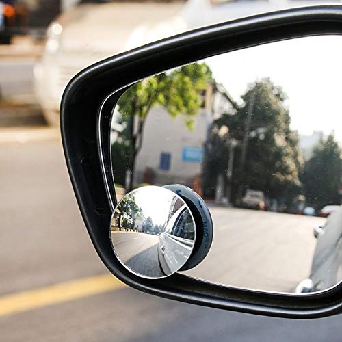 360° Wide Angle Round Convex Blind Spot Mirror for Cars - Small Rearview Side Wing Mirror Cover (1pc) - Eliminate Blind Spots & Enhance Driving Safety for Sedans, SUVs, Trucks