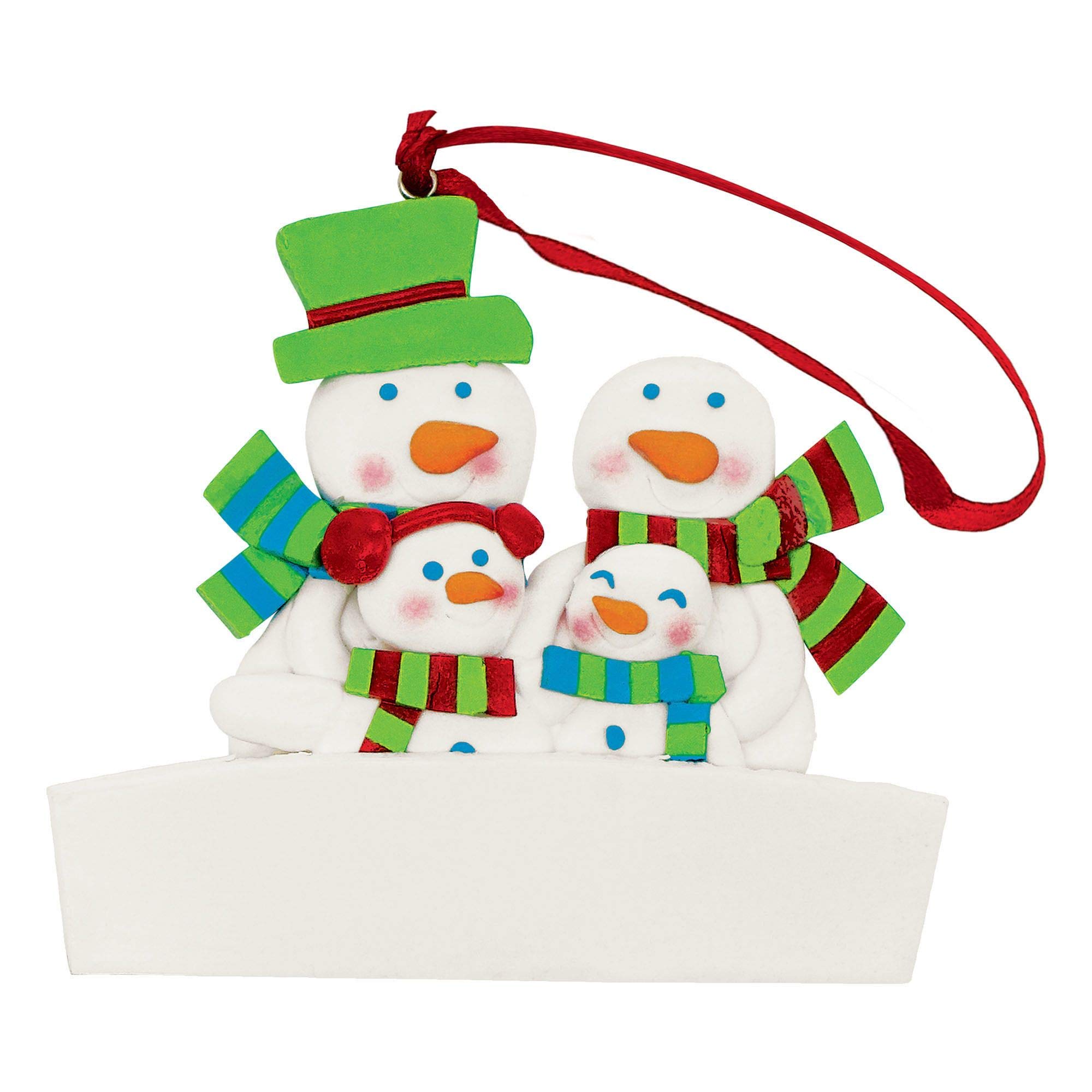 ELEGANI Personalized Party Supplies for Holiday Celebrations - Family of Four Set | Perfect for Birthday Parties, Baby Showers & Family Gatherings