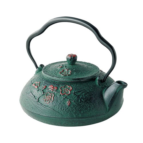 Premium Japanese Cast Iron Teapot - Nanbu Tetsubin Shinonome Green (0.4L) - Authentic Iwate Ironware for Tea Ceremony, Home Decor & Gift - EMS Shipping with Tracking & Insurance - Perfect for Matcha, Loose Leaf Tea & Zen Meditation Spaces