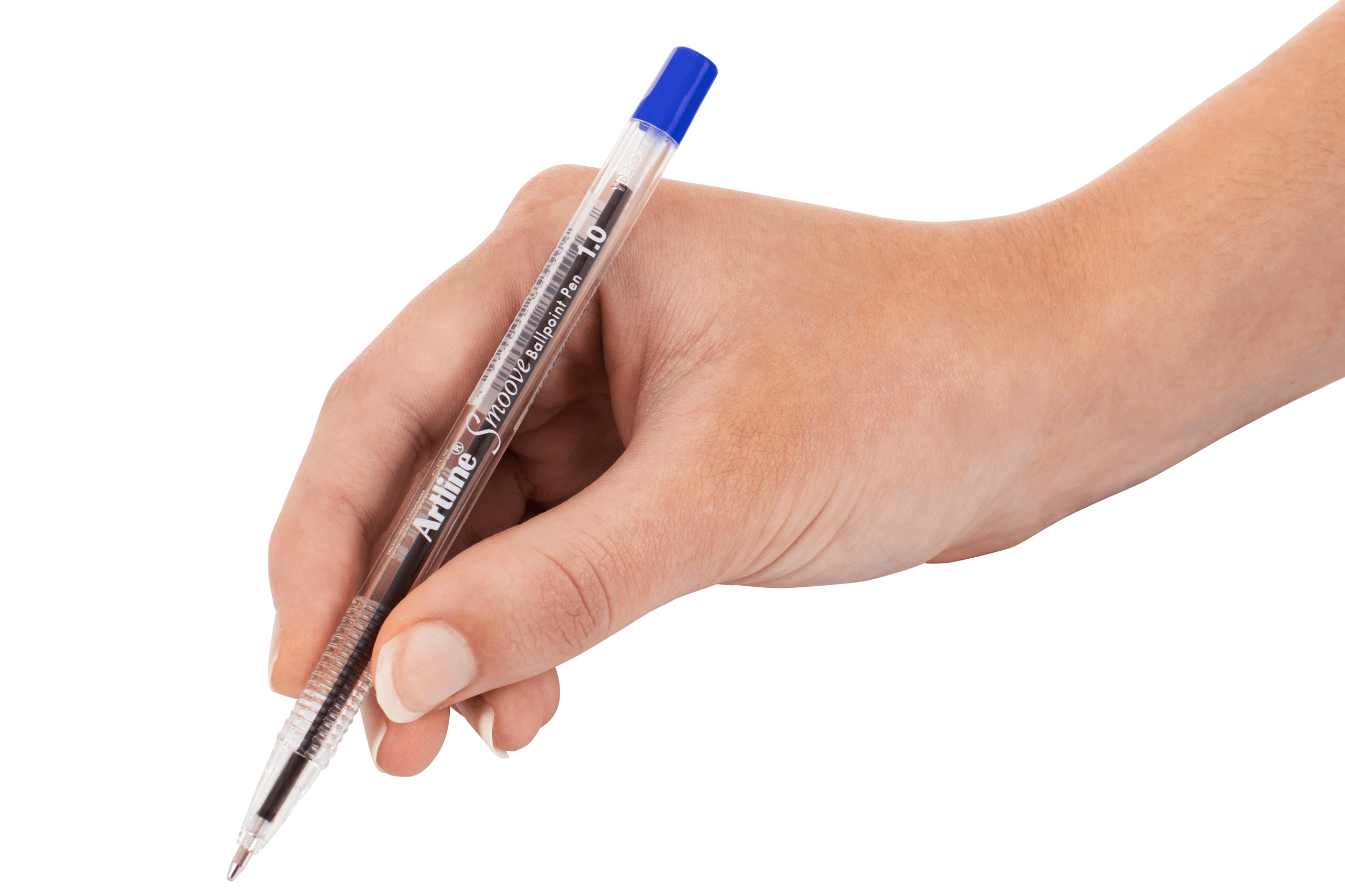 Artline Smoove Ballpoint Pens - 12 Pack Blue Ink Pens for Smooth Writing - Perfect for Office, School & Note Taking