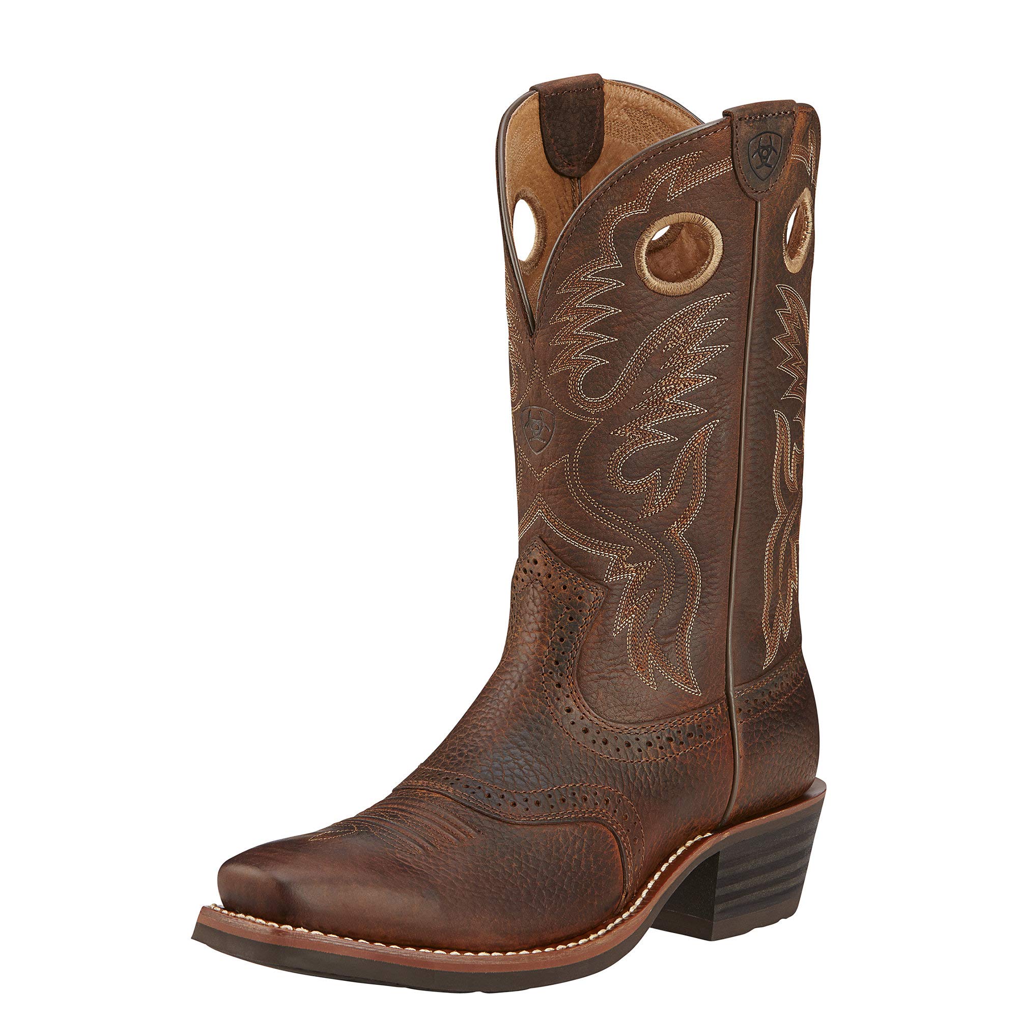 ARIAT Men's Heritage Roughstock Western Boots - Durable Cowboy Boots for Riding & Country Style | Perfect for Rodeo, Ranch Work & Outdoor Activities