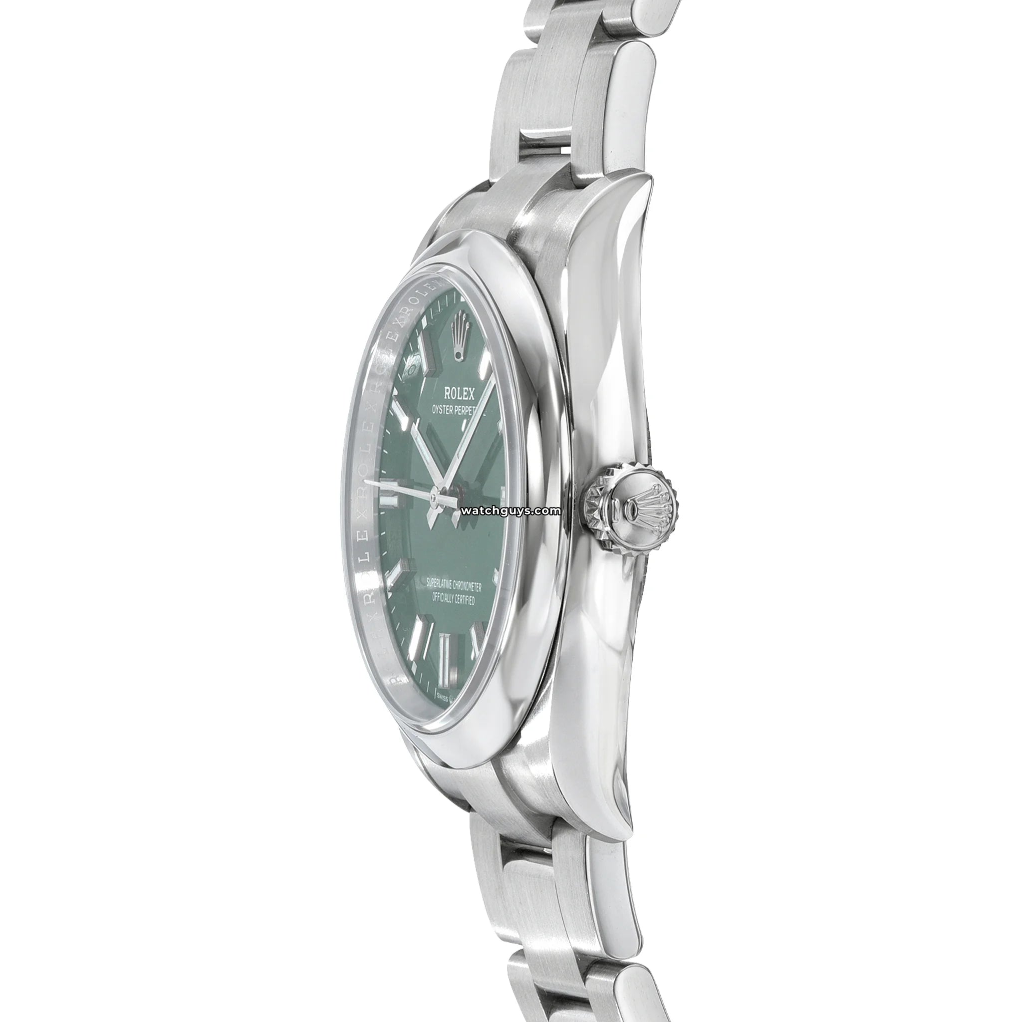 Rolex Oyster Perpetual 126000 Green Dial 36mm Stainless Steel Watch - Perfect for Luxury Gifts & Business Occasions
