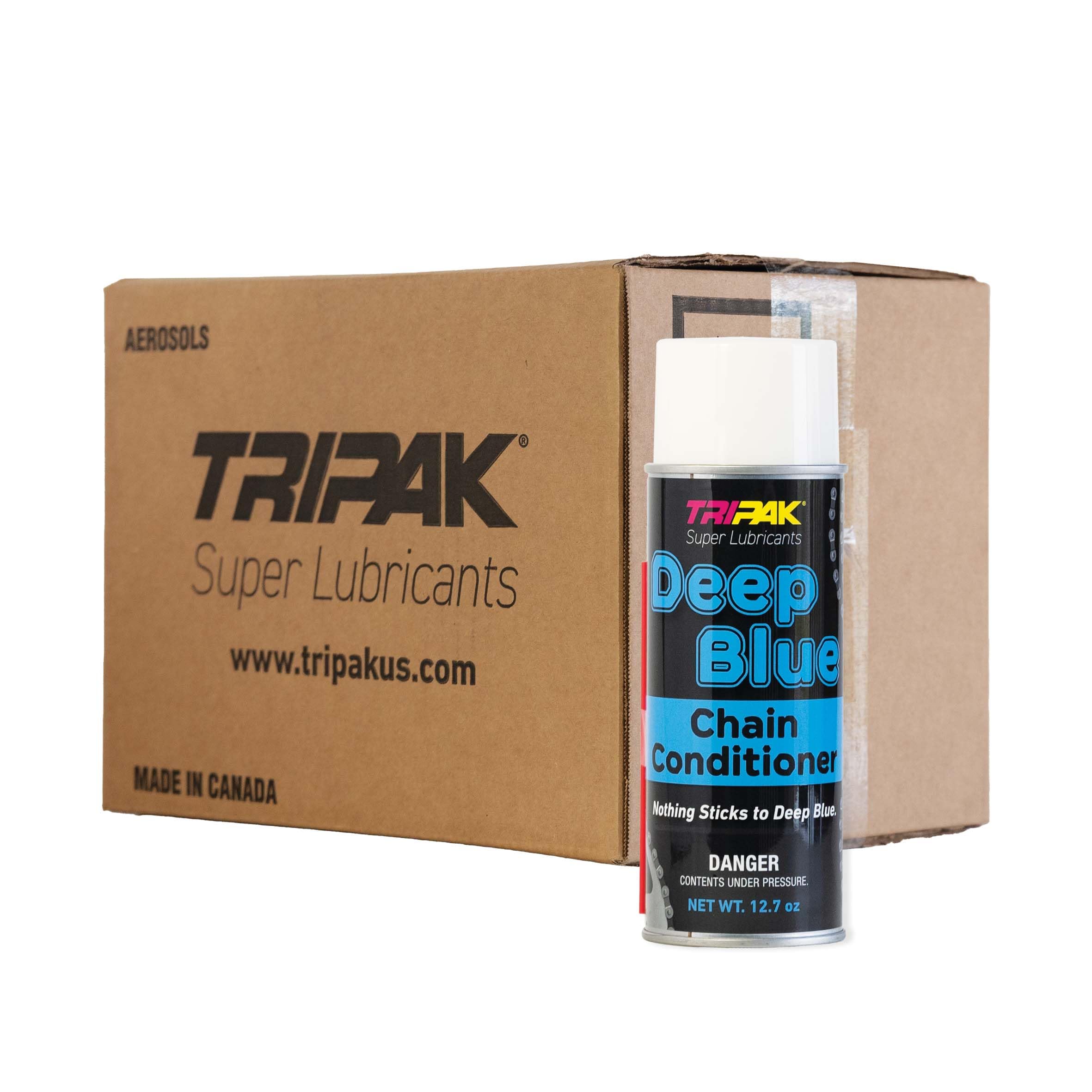 Deep Blue Chain Conditioner - Premium Motorcycle & Bike Chain Lubricant for Anti-Wear, Rust & Corrosion Protection (12 Pack) - Ideal for Dirt Bikes, ATVs & Road Motorcycles in All Weather Conditions