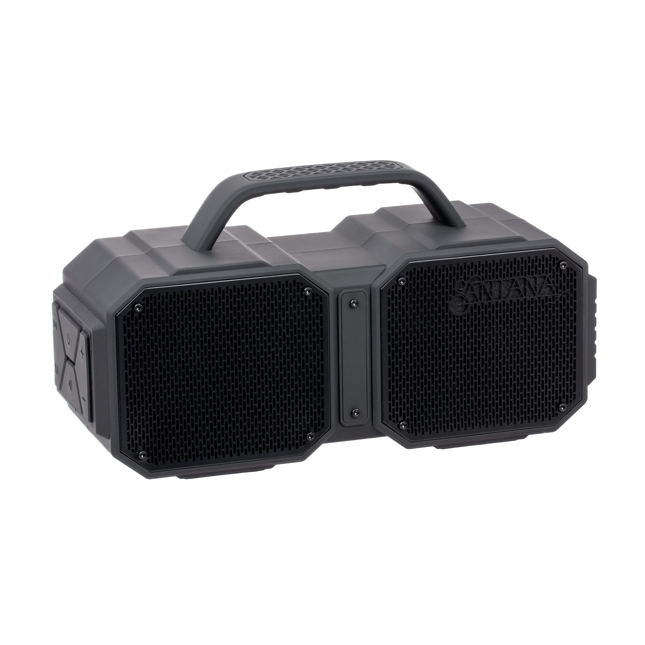 SANTANA BY CARLOS SANTANA Europa 40W Portable Bluetooth Speaker - Shockproof Wireless Outdoor Speaker with Deep Bass for Camping, Beach Parties & Home Use - Black