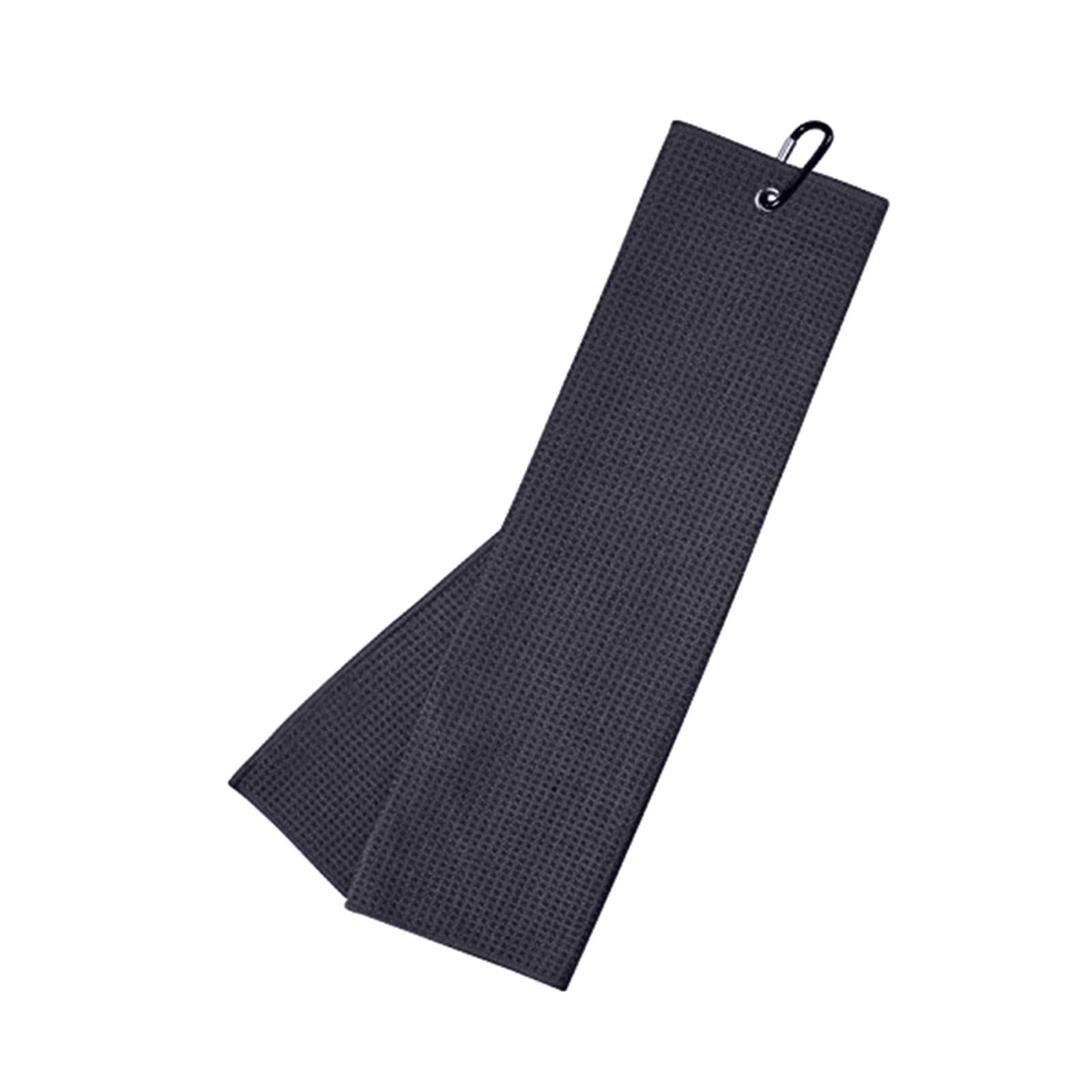 Premium Microfiber Waffle Pattern Golf Towel with Clip - Ultra Absorbent Unisex Golf Accessories for Men & Women - Perfect for Golf Course, Driving Range & Club Cleaning
