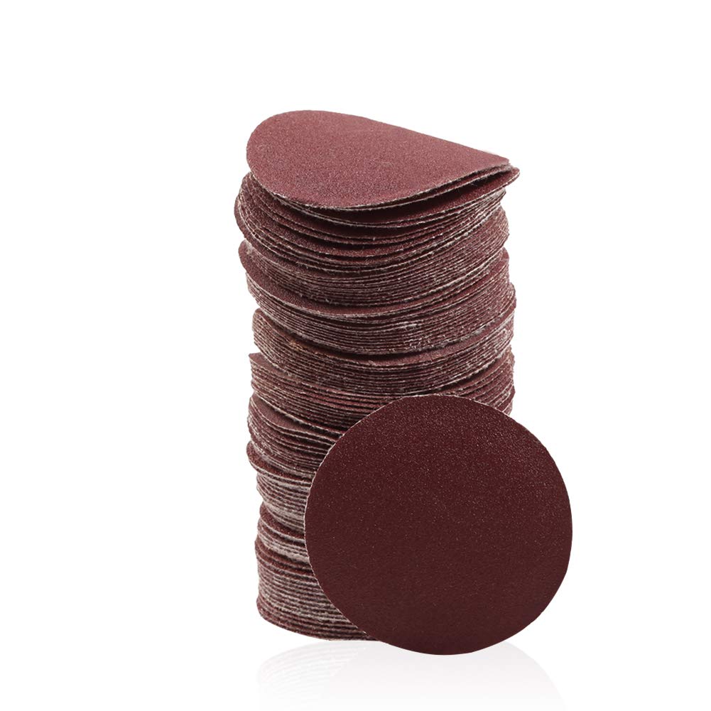 SPEEDWOX 100-Pack 2 Inch Hook & Loop Sanding Discs - 180 Grit Sandpaper for Sanders, Drills, Grinders & Rotary Tools - Woodworking, Auto Body & Metal Polishing - Perfect for DIY Projects & Professional Use