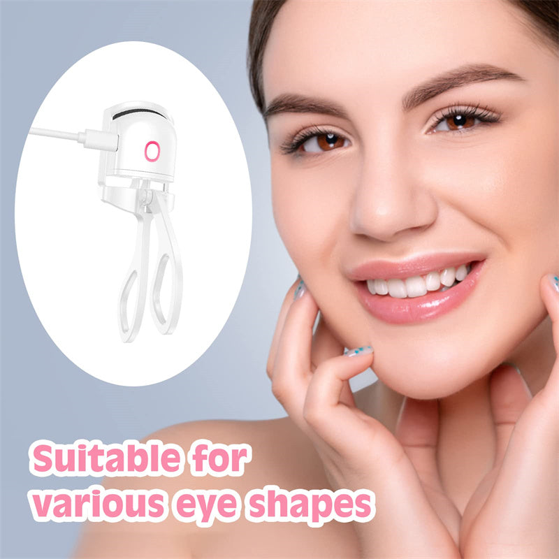 Best Electric Heated Eyelash Curler for Perfect Curls - Waterproof & Safe Eyelash Curling Wand - Perfect for Home Use, Travel & Professional Makeup