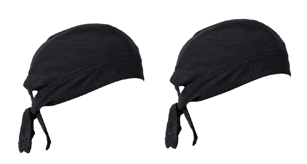 Niue Doo Rags Skull Cap Beanie - Moisture Wicking Chemo Cap & Helmet Liner for Men, Women, Boys & Girls - Motorcycle, Cycling, Sports & Outdoor Activities (2-Pack, Multicolor)