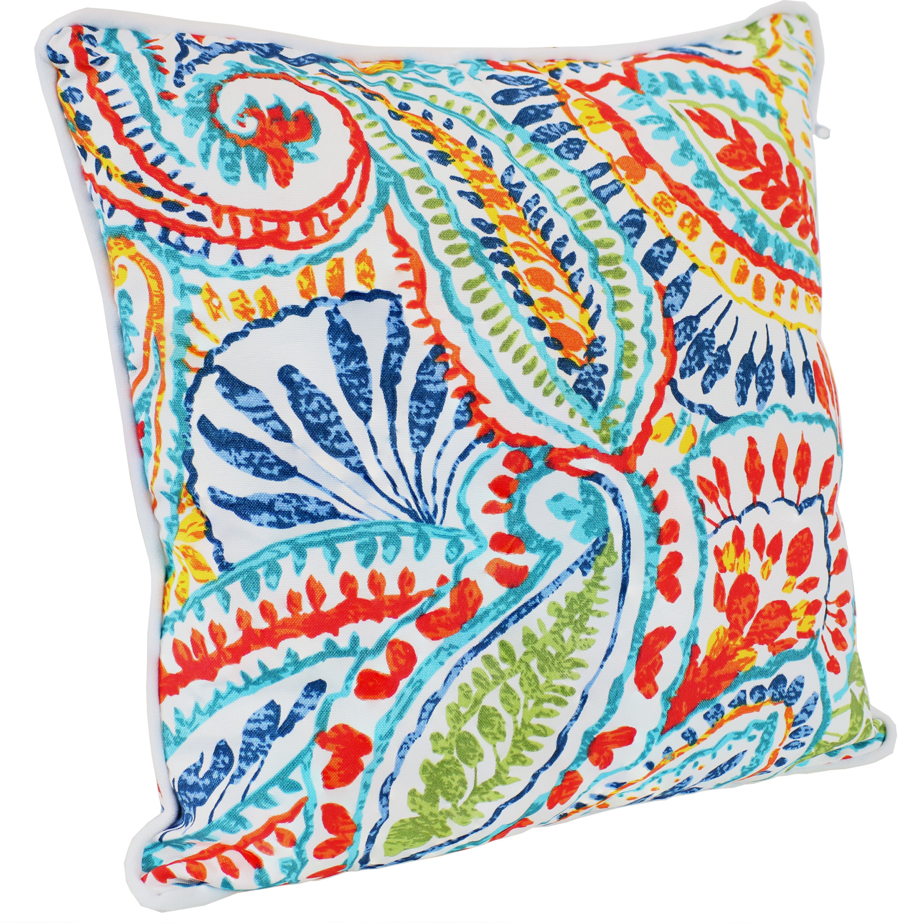 Stylish Sunnydaze Polyester Outdoor Decorative Throw Pillows Set of 2 - Waterproof & UV Resistant for Patio, Garden, Poolside & Porch Decor