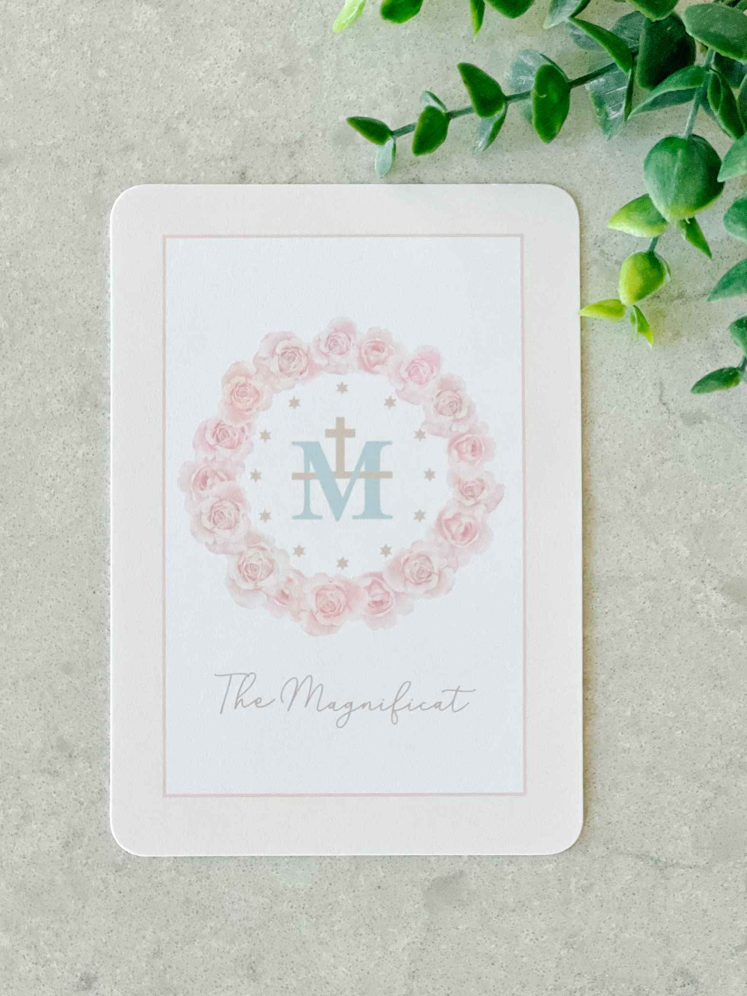 Magnificat Prayer Card - Beautiful Catholic Devotional Card for Prayer & Worship - Perfect for Home Altar, Church, Bible Study & Gifts