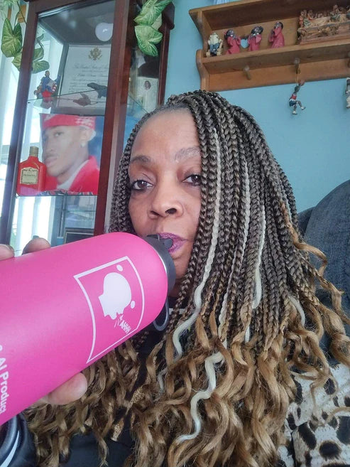 AAHHH Pink Water Bottles - Insulated Stainless Steel Water Bottle for Kids & Adults - Leakproof & BPA-Free - Perfect for School, Gym, Hiking & Outdoor Activities