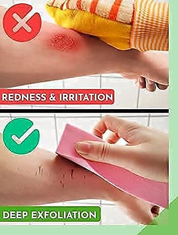 AGUDO 2 Pack Ultra Soft Bath Sponge Scrubber for Kids & Adults - Gentle Exfoliating Body Scrubber for Face & Skin Care, Dead Skin Remover, Baby Bath Brush (Multicolor) - Perfect for Shower, Bath Time & Daily Skincare Routine