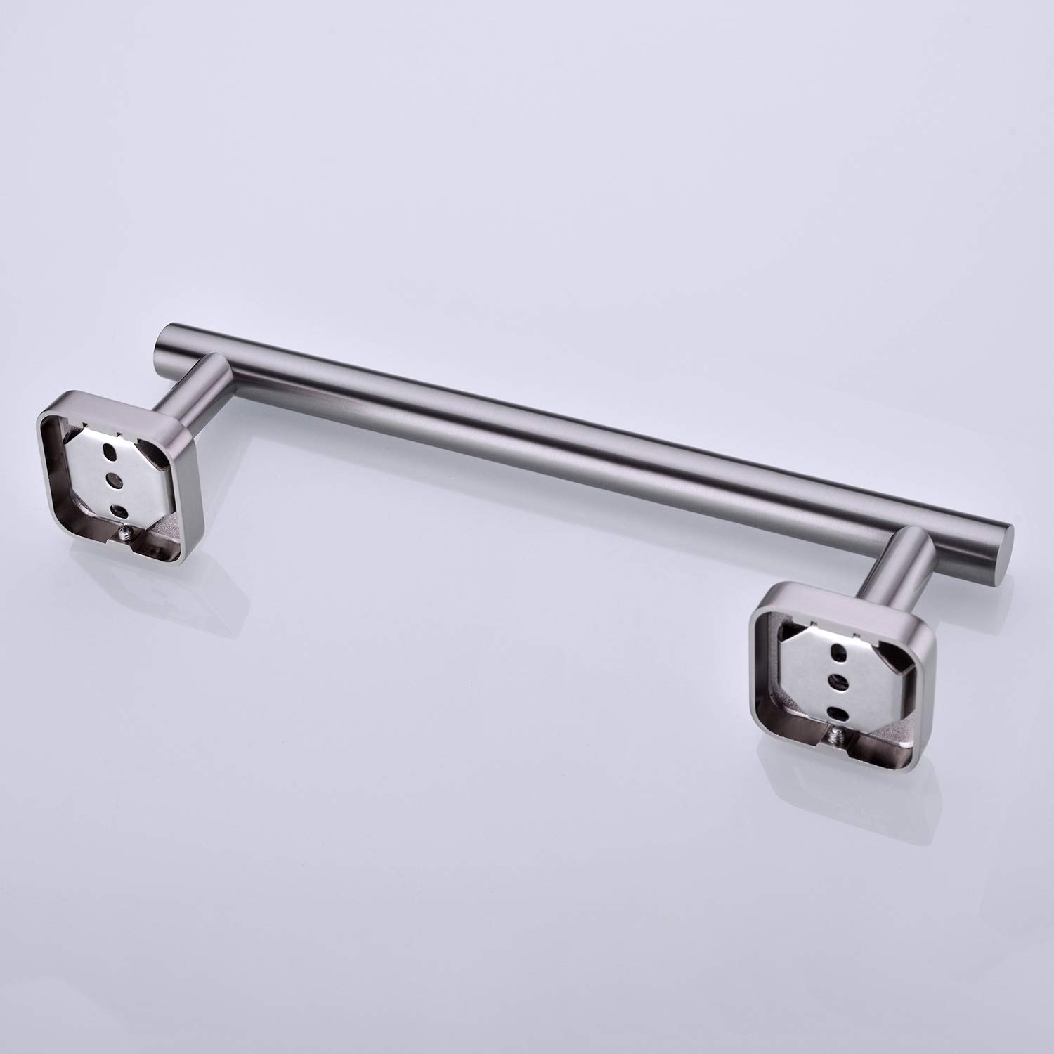 16 Inch Brushed Stainless Steel Towel Bar - 18/8 Grade Wall Mounted Bathroom & Kitchen Towel Holder - Rustproof Bathroom Accessory for Hand Towels, Washcloths & Robes