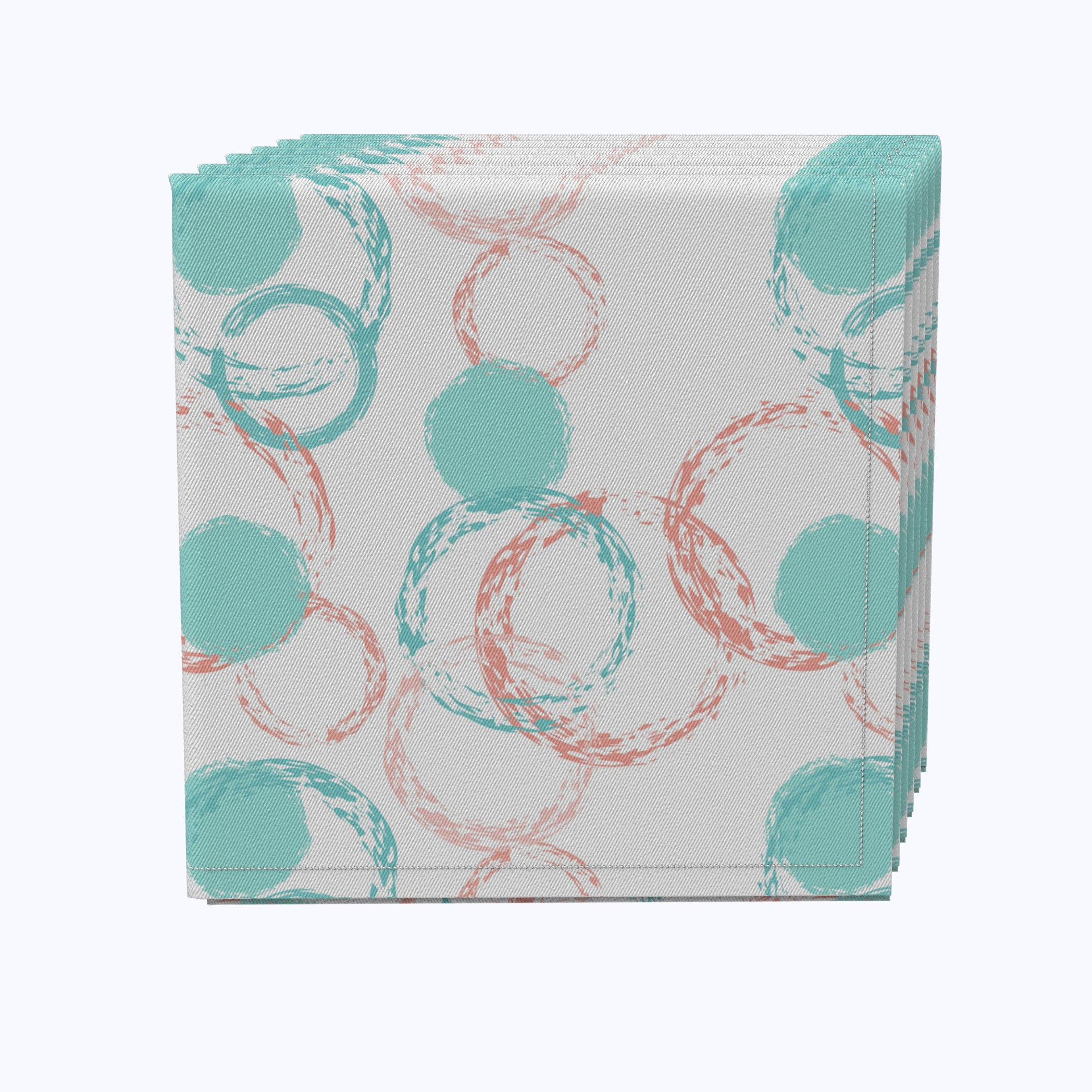 Premium Brush Circles Napkins - 100% Cotton Soft & Absorbent for Makeup Removal, Facial Cleansing & Spa Use - Ideal for Beauty, Skincare & Travel Essentials