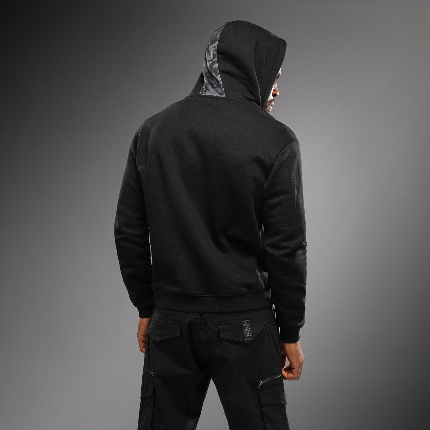 Venum x Polaris Hoodie - Black & Storm Grey | Men's Athletic Streetwear | Gym, Running & Casual Wear
