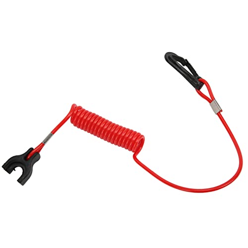 Boat Engine Emergency Stop Switch 176288 - Safety Kill Switch & Lanyard Replacement for BRP Evinrude Johnson Outboard Motors - Perfect for Marine Safety & Emergency Engine Shutoff