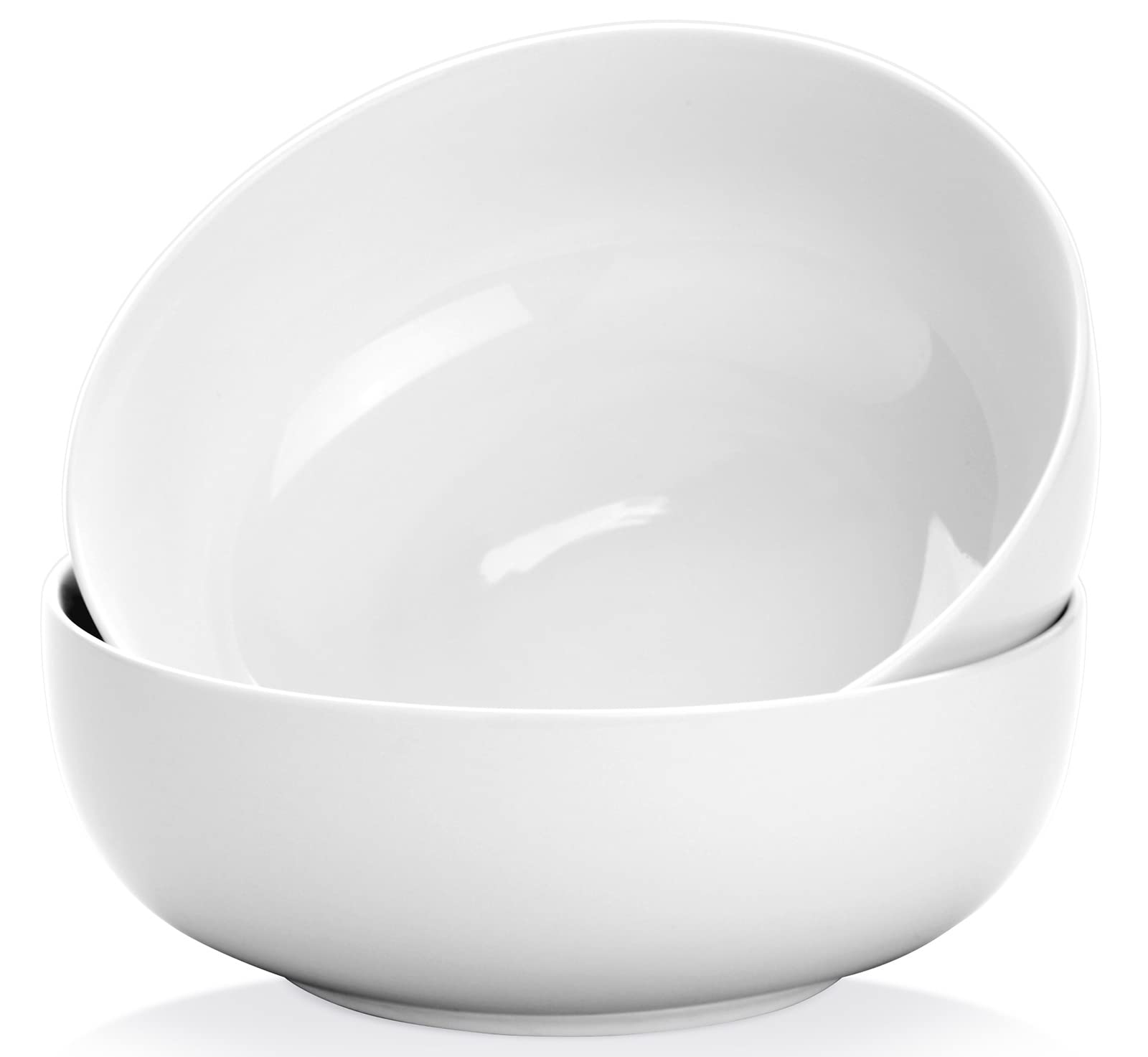 Yedio 120 Ounce Large Pasta Serving Bowls - Set of 2 Porcelain Salad & Soup Bowls (9.7