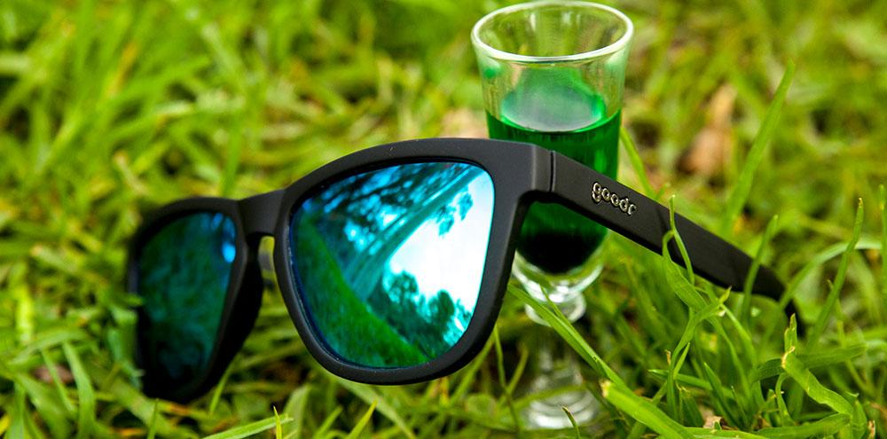 Goodr Vincent's Absinthe Night Terrors Sunglasses - Polarized UV Protection Running Cycling Driving Glasses for Men & Women - Perfect for Outdoor Sports, Beach & Daily Wear